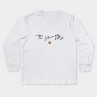 Hamilton - Tell Your Story Kids Long Sleeve T-Shirt